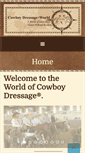Mobile Screenshot of cowboydressageworld.com